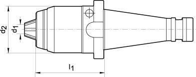 Krátké sklíčidlo na vrtáky AKL DIN2080 1-16mm SK50 ALBRECHT