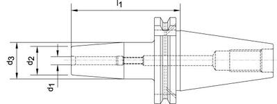 Termo upínač DIN69871 stopka SK40 6,0x130mm HAIMER