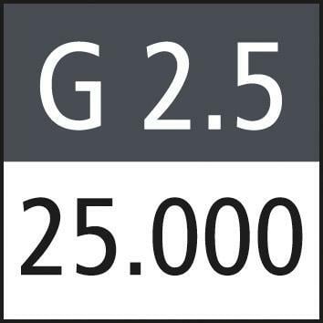 Upínací trn DIN69893A HSK-A63 6x65mm FORTIS