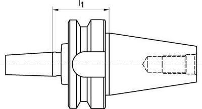 Úchyt na sklíčidlo JISB6339A BT40-B16 FORTIS