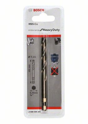 Strediaci vrták Plus HSS-Co Ø 7,15x105 mm
