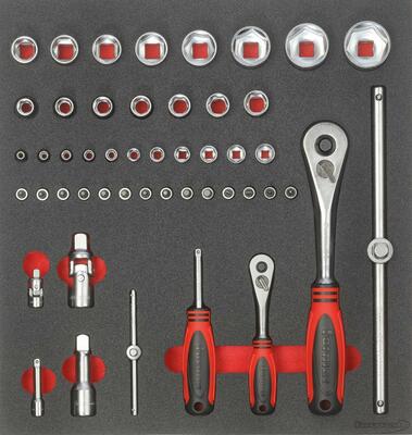 Modul pro nástroje 2/3 Nástrčný klíč 1/4" a 1/2" FORMAT