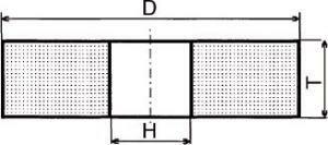 Brusný kotouč Normální korund 200x32x51mm K60 Müller