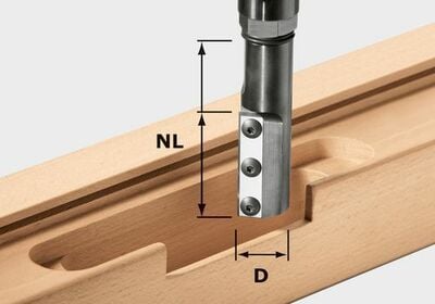 Drážkovacia fréza s obojstranným nožom HW KN D20/50 WP/K