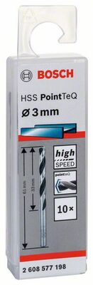 Skrutkovitý vrták HSS PointTeQ 3,0 mm