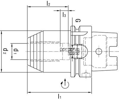 Hydraulické sklíčidlo DIN69893A HSK-A63 20x80mm WTE