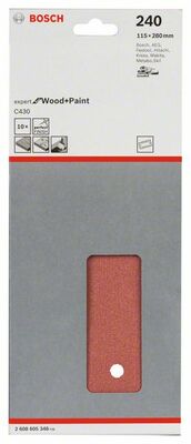 Brúsny list C430, 10-kusové balenie 115 x 280 mm, 240