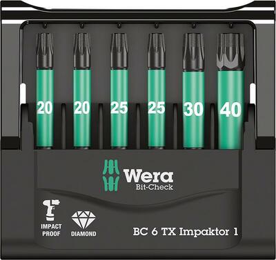 Sada bity Bit-Check 6 TX Impaktor 1 Wera