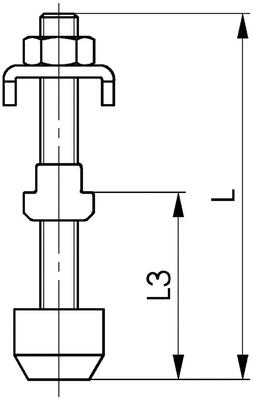 Přítlačný šroub rozměr 6 AMF