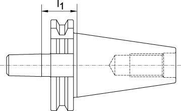 Úchyt na sklíčidlo DIN69871A SK40-B16 FORTIS