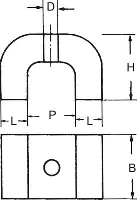 Podkovicový magnet 30,0x20,0x20,0mm FORTIS