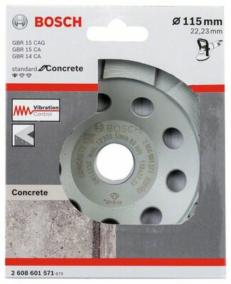 Diamantový miskovitý kotúč Standard for Concrete 115 × 22,23 × 3