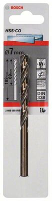 Vrtáky do kovov HSS-Co, DIN 338 7 x 69 x 109 mm