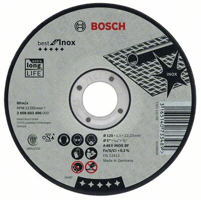 Rovný rezací kotúč Best for Inox A 30 V INOX BF, 115 mm, 2,5 mm