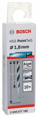 Skrutkovitý vrták HSS PointTeQ 1,8 mm