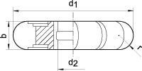 Půlkruhová profilová fréza DIN855 HSS 50x2mm R 1,0 FORMAT