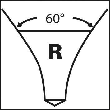 Středicí vrták bez plošky DIN333 HSS tvar R typ N 60° 10mm GÜHRING