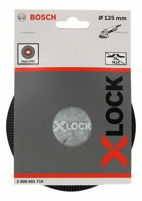Pomocná podložka X-LOCK 125 mm, tvrdá 125 mm, 12 250 ot./min.
