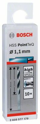 Skrutkovitý vrták HSS PointTeQ 1,1 mm