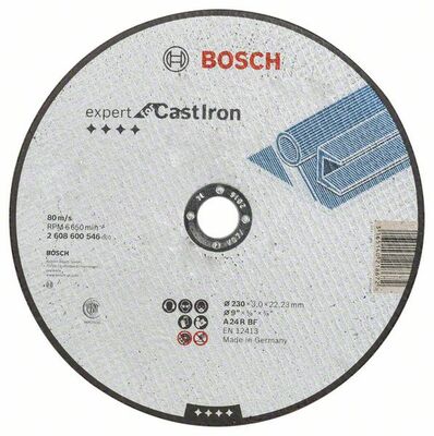 Rovný rezací kotúč Expert for Cast Iron AS 24 R BF, 230 mm, 3,0 mm