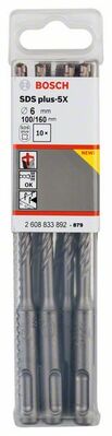 Vrtáky do kladív SDS plus-5X 6 x 100 x 160 mm