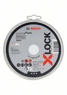 Rovné rezanie X-LOCK Standard for Inox 10 x 125 x 1 x 22,23 mm  WA 60 T BF, 10 x