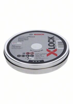 Rovné rezanie X-LOCK Standard for Inox 125 x 1 x 22,23 mm 125 x 1 x 22.23 mm