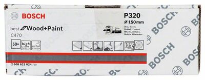 Brúsny list C470, 50-kusové balenie 150 mm, 320