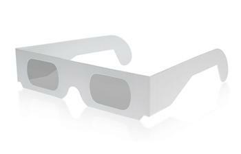 3D brýle - papírové, Polarizační (IMAX), Lineární polarizace