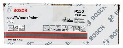 Brúsny list C470, 50-kusové balenie 150 mm, 120