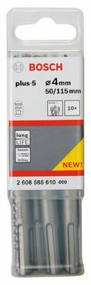 Vrtáky do kladív SDS plus-5 4 x 50 x 115 mm