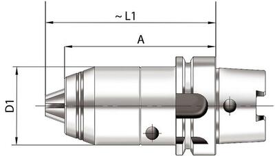 Krátké sklíčidlo na vrtáky CNC DIN69893 vnitřní chlazení 1-16mm HSK 63 FORMAT