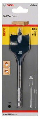 Plochý frézovací vrták Self Cut Speed, so šesťhrannou stopkou 38 x 152 mm