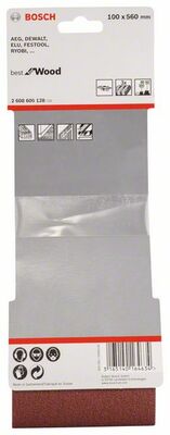 3-dielna súprava brúsnych pásov X440 100 x 560 mm, 60; 80; 100