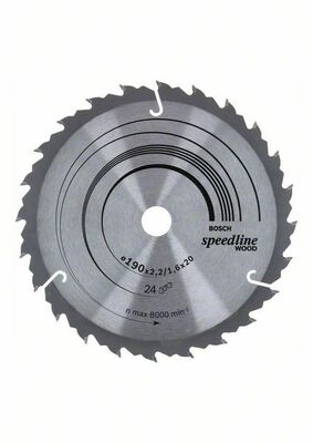 Pílový kotúč Speedline Wood 190 x 20/16 x 2,2 mm, 24